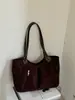 Bolso de mano vintage de gamuza estilo coreano para mujer, nuevo y moderno para otoño e invierno 2026, bolso de hombro de alta gama de gran capacidad para el trabajo