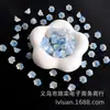 Chapéu Flor de Lírio Bicolor Galvanizado Colorido Acessórios para Corrente de Celular Pulseira Colar Base Flor de Lírio Joias Feitas à Mão DIY
