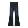 Jeans de Campana Retro Americanos para Mujer, Nuevo Estilo Primavera 2026, Tiro Bajo, Corte Ajustado, No Ceñidos, Acampanados, Pantalones de Longitud Completa