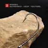 BLFWS90 anzol de pesca com mosca de boca oblíqua amarração camarão de seda de gelo peixe de seda de gelo Charlie mosca amarração material de anzol nu