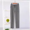 Pantalones de pijama para hombre de seda de hielo y modal Pantalones para casa Talla grande Casual Holgados Pantalones de una pieza Dropshipping Talla grande Sueltos