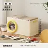 Caja de Almacenamiento de Plástico Engrosada con Cama para Gato y Rascador Integrados Gabinete Multifuncional Sala de Estar Juguetes para Niños Bocadillos