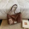 2026 Nueva Bolsa Cruzada Versátil de Gran Capacidad Estilo Retro Japonés para Mujer, Bolso de Hombro Simple para el Trabajo