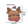 Divertido distintivo de metal de desenho animado da série de Natal, boneco de neve de gengibre fofo, presente de Papai Noel, broche de liga