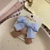 Pinza para el cabello con lazo de patrón preppy estilo coreano, scrunchie elegante de encaje, clip para bebé dulce para niños, accesorio para el cabello para mujer