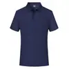Camiseta Polo Rosa de Manga Corta Uniforme de Trabajo con Logo Impreso, Color Sólido, Talla Grande, Uniforme de Clase Estudiantil, Top para Maestro de Jardín de Infancia