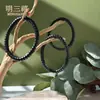 Pulsera de Sándalo Morado y Sándalo Negro al por Mayor para Hombres, Abalorios de Sándalo de Agujero Pequeño Finamente Elaborados, Pulsera para Mujeres, Cuentas de Oración, Venta Directa del Fabricante