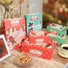 Impermeable Aceite Lindo Set Navideño Hombre de Jengibre Caja de Empaque para Hornear Galletas Bolsa de Regalo