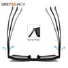 Montura de gafas magnéticas cuadradas tres en uno TR90, gafas de sol polarizadas, conjunto de gafas para miopía, gafas lisas, gafas de sol para hombre 6208