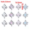 Cuentas ABS con Cuentas Animal Conejo Estrella Corazón Planta Cuentas Sueltas DIY Perforadas Accesorios para Collares Pulseras Joyería