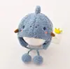 Chapéus de Pelúcia Quentinhos Super Fofos para Bebês Meninos e Meninas Outono e Inverno, Chapéus Fofos com Proteção de Orelha, Chapéus de Puxar à Prova de Vento, Chapéus de Bebê