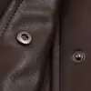 Para Comércio Exterior Transfronteiriço Europeu e Americano Roupas Femininas Aliexpress Mais Vendidas Outono Retro Versátil Solta Couro Sintético Gola Alta Jaqueta