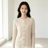 Nuevo Abrigo Cárdigan para Mujer Otoño/Invierno 2026, Cuello Redondo, Corte Holgado, Suave y Versátil, Suéter de Punto Trenzado