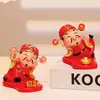 Dios de la Riqueza Soporte para Teléfono Móvil Linda Decoración Adornos para Estación de Trabajo de Oficina Decoraciones de Escritorio Creativas Tendencia Nacional Pequeños Adornos