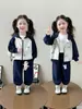 Conjunto Deportivo para Niñas Primavera y Otoño 2026 Nuevo Atuendo de Otoño para Niños Sudadera con Capucha Sudadera Casual para Bebé Conjunto de Dos Piezas