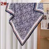 Bufanda Cuadrada para Mujer Estilo Nuevo 90cm Elegante Retro Estampado Paisley Bufanda de Seda Satén Gasa Fuente de Fábrica al por Mayor