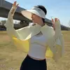 Ropa de verano nueva para mujer de seda helada con protección solar, protección UV, súper elegante y versátil, adecuada para ciclismo, conducir y como chal exterior.