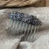 Pente Invertido Vintage de Bolinhas Preto e Branco Simples Versátil Presilha para Franja 2026 Novo Estilo Pente de Cabelo Grampo Antiderrapante Acessório de Cabelo