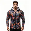 Camiseta de protección solar para hombre de comercio exterior transfronterizo, camiseta de pesca, camiseta de manga larga de camuflaje ligera y transpirable para exteriores de verano, secado rápido