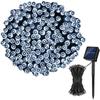Luces Solares LED de Cadena de Ocho Funciones Luces Decorativas para Patio Exterior para Atmósfera Navideña Iluminación Solar