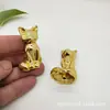 Figurillas de Perro de Metal Electroplateado 3D Personalizadas de los Doce Signos del Zodíaco, Decoraciones para Sala de Estar