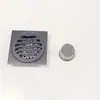 Ralo de chão anti-odor em aço inoxidável espessado, design ondulado de 6 mm para banheiro, varanda, máquina de lavar e esgoto, ralo de chão à prova de insetos