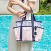 Bolsa de Playa Grande Personalizada, Neceser, Bolsa de Malla para Guardar Toallas de Baño, Neceser, Bolsa de Playa Portátil para Viajes al Aire Libre