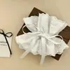 Anillo para el Cabello de Encaje Estilo Mori con Cordón Grande Flor para el Cabello Sensación de Alta Gama Temperamento Bola en la Cabeza Cola de Caballo Cuerda para el Cabello de Cinta