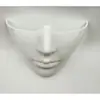 Máscara de rosto inteiro com contornos faciais perfeitos, cosplay biomimético, estilo sci-fi de Halloween, máscara facial semi-cobertura
