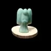 Cristal Natural Piedra Cruda Figura de Ángel Volador Talla Artesanal Decoración del Hogar Guardián del Amor Venta Directa de Fábrica