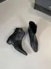 Tacón Oculto de 5CM - Botines Retro Coreanos de Punta para Mujer, Botines de Otoño con Cremallera Trasera y Corte en V, Botines Cortos Occidentales Adelgazantes
