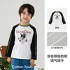 [100% Algodón] Camiseta de Manga Larga Cotton Hall para Niños Camiseta Básica para Niñas Algodón Puro Tops de Primavera y Otoño para Niños y Niñas Ropa Infantil