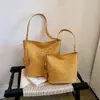Bolsa de Balde de Água Portátil de Grande Capacidade Transfronteiriça Feminina Verão 2026 Nova Bolsa Casual de Ombro Único Transversal com Textura de Alta Qualidade