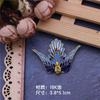 Novos Acessórios de Liga Cloisonné Andorinha Pássaro Pica-pau Azul Queimado Artesanal DIY Adorno de Cabeça Nupcial Material Decorativo Chinês