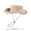 Sombrero de ala ancha para hombre con protección solar, Sombrero de Montañismo, Senderismo, Pesca, Sombrero de Vaquero, Sombrero de Pescador Transpirable de Verano para Exteriores