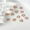 Macaron Aurora mocha mini estrela joias de unhas coloridas cinco pontas estrela desenhos animados unhas joias acessórios diamante unha