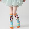 Calcetines Altos para Niños Primavera y Otoño Animales de Dibujos Animados para Niñas Calcetines Altos Holgados Calcetines Rectos por Encima de la Rodilla para Niños Mayores