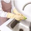 Luvas de borracha doméstica para cozinha, lavar louça, borracha durável de tendão de boi, látex espessado, à prova d'água, luvas de lavanderia, trabalho, atacado