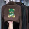 Camiseta de base masculina 2026 novo estilo primavera, outono e inverno, roupa íntima de veludo alemão, blusa de gola alta, camiseta infantil estampada de manga comprida