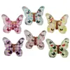 Serie de Mariposas Cuadros Asimétricos Hielo Transparente de Colores Accesorios de Resina DIY Tocado Pasador Funda para Teléfono Móvil Parche de Joyería