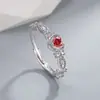 Cene Collar de Zirconia Exquisito en Forma de Lágrima y Corazón de Piedra Natural Estilo Japonés Color Duradero Anillo Versátil de Gama Alta