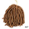 Pelucas al por mayor, Rastas de Fibra Sintética Spring Twist, Extensiones de Cabello para Crochet, Trenzas Cortas, Cabello Corto Popular de Venta Transfronteriza