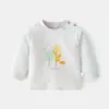 Camiseta Básica de Algodón Puro para Bebé Ropa Interior de Otoño Camiseta Combinación de Colores Algodón Lana Bebé de 03 Años Niños Ropa de Primavera y Otoño Camiseta Interior con Hombro Abierto Ropa para Niños