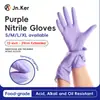 Guantes de Nitrilo, Longitud Extendida, Duraderos, Desechables, Engrosados, Resistentes al Aceite, de Goma, para el Hogar, Limpieza de Cocina Guantes de Nitrilo