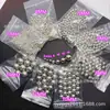 3-20mm Dorado Plateado Ccb Galvanizado Cuentas Redondas Agujero Recto Bolsas Hechas a Mano Cuentas Espaciadoras DIY Ropa para Actuaciones con Cuentas Zapatos y Sombreros Accesorios