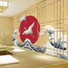 Papel de Parede Ukiyo-E Japonês Cozinha Japonesa Restaurante de Sushi Izakaya Mural Restaurante Estilo Japonês Quarto Privado Papel de Parede Tatami