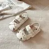 Nuevas Sandalias de Verano para Niñas de 3 a 6 Años, Sandalias Estilo Princesa con Punta Cerrada y Suela Suave, Antideslizantes, Zapatos Huecos Mary Jane