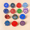 Insígnias metálicas culturais e criativas, medalhas, distintivos esmaltados, emblemas escolares, emblemas de turma, distintivos comemorativos de eventos corporativos, emblemas de empresa
