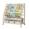 Estante de almacenamiento de juguetes para niños, estantería de almacenamiento de piso con clasificación multicapa, caja de almacenamiento de libros ilustrados para libros de refrigerios para bebés, estantería