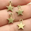 12x10mm 0,4g Multicor Joias Acessórios DIY Atacado Sol, Lua e Estrelas Pingente Pequena Estrela